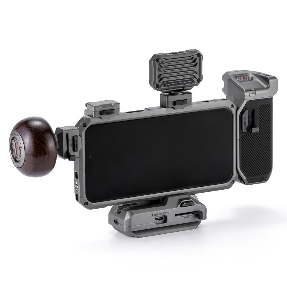 Чехол Tilta Khronos Ultimate Kit для iPhone 15 Pro Серый Чехол Tilta Khronos Ultimate Kit для iPhone 15 Pro Серый