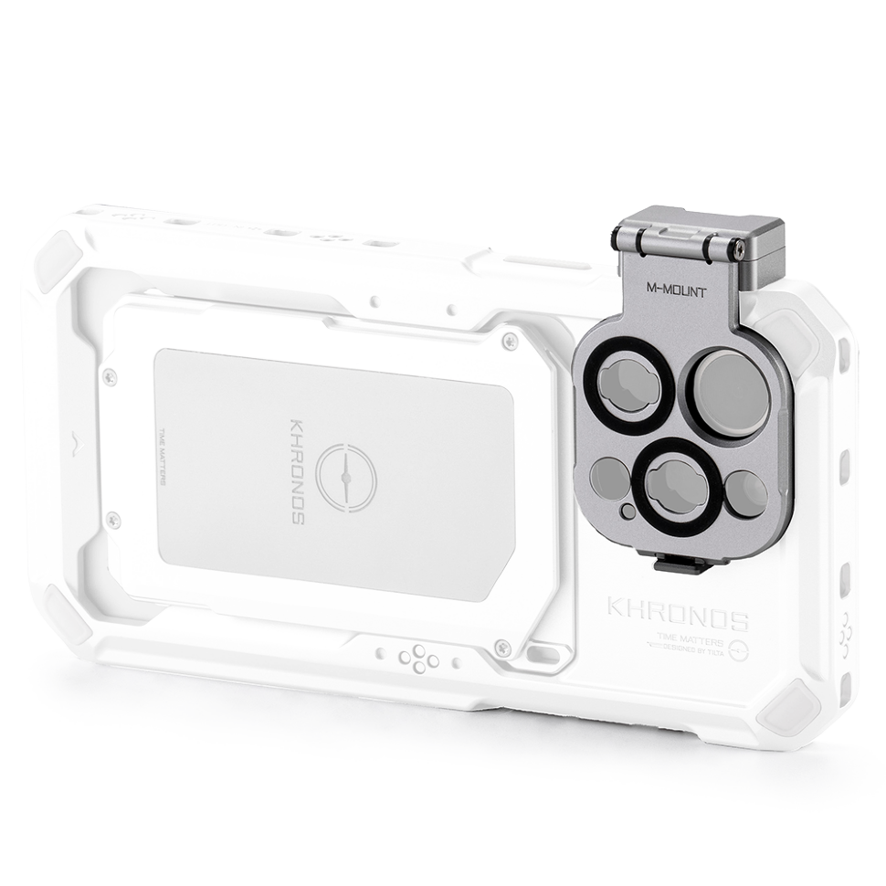 Адаптер Tilta Khronos Lens Adapter для объектива M-mount для iPhone 15 Pro/Pro Max Белый Адаптер Tilta Khronos Lens Adapter для объектива M-mount для iPhone 15 Pro/Pro Max Белый