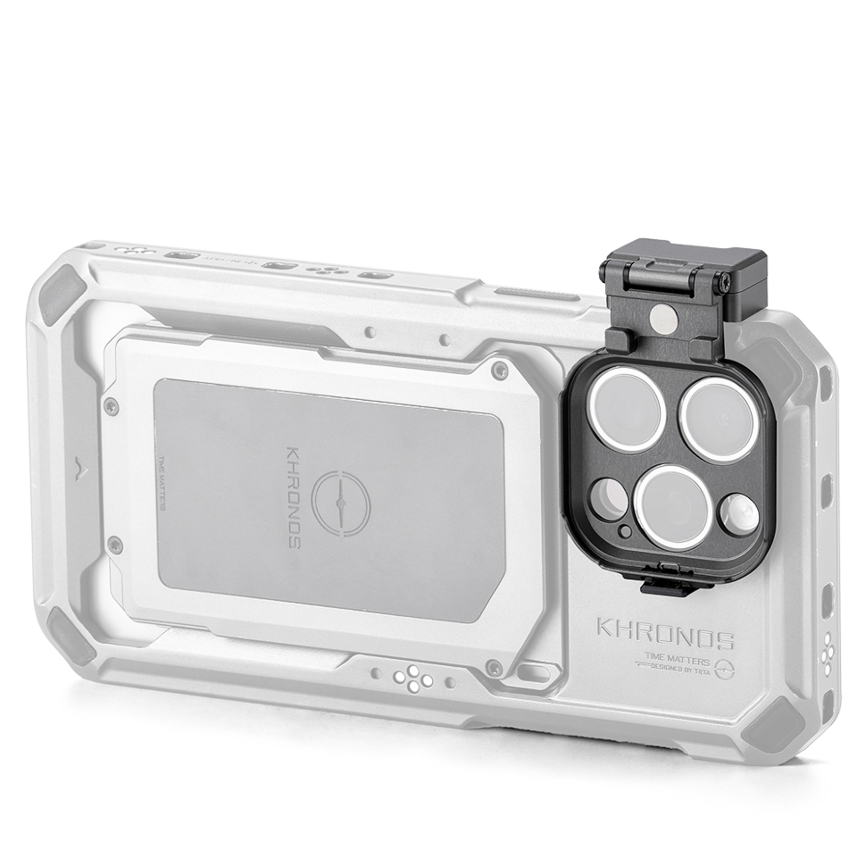 Адаптер светофильтра Tilta Khronos QR Filter Tray для iPhone 15 Pro/Pro Max Серый Адаптер светофильтра Tilta Khronos QR Filter Tray для iPhone 15 Pro/Pro Max Серый