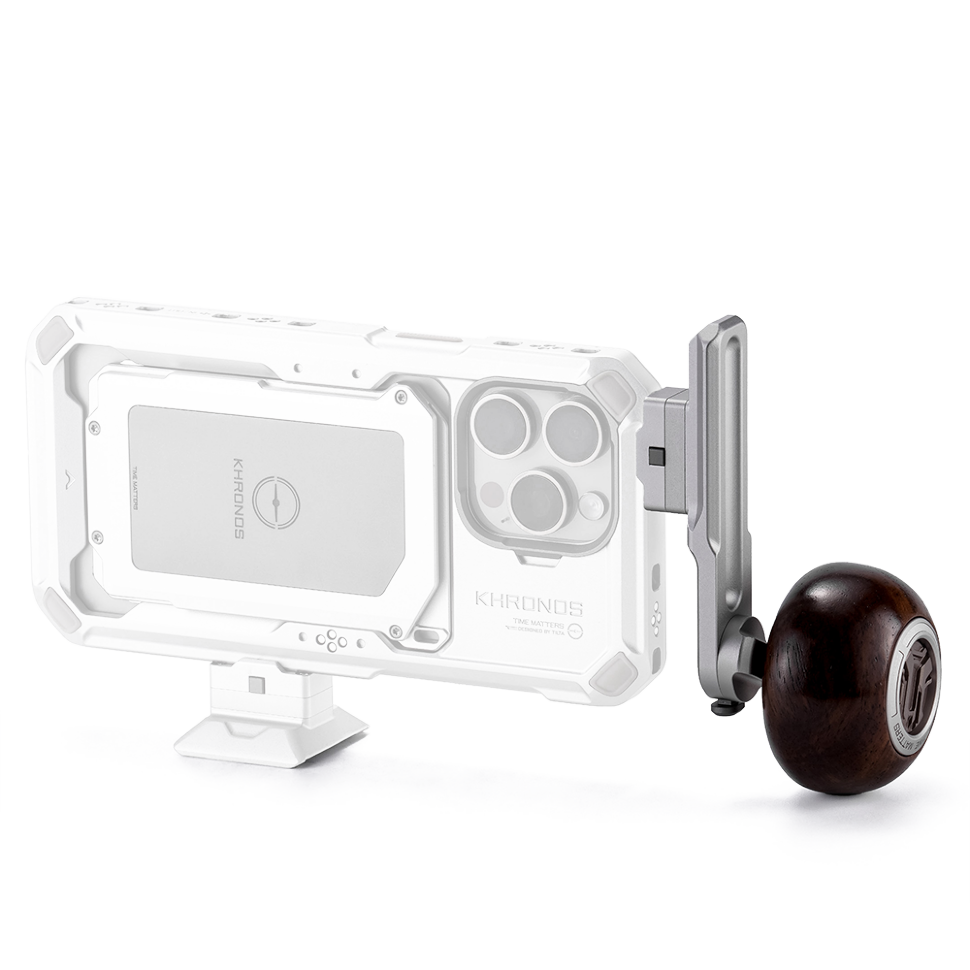 Рукоятка Tilta Khronos NATO Bracket with Circular Wooden Handle Белая