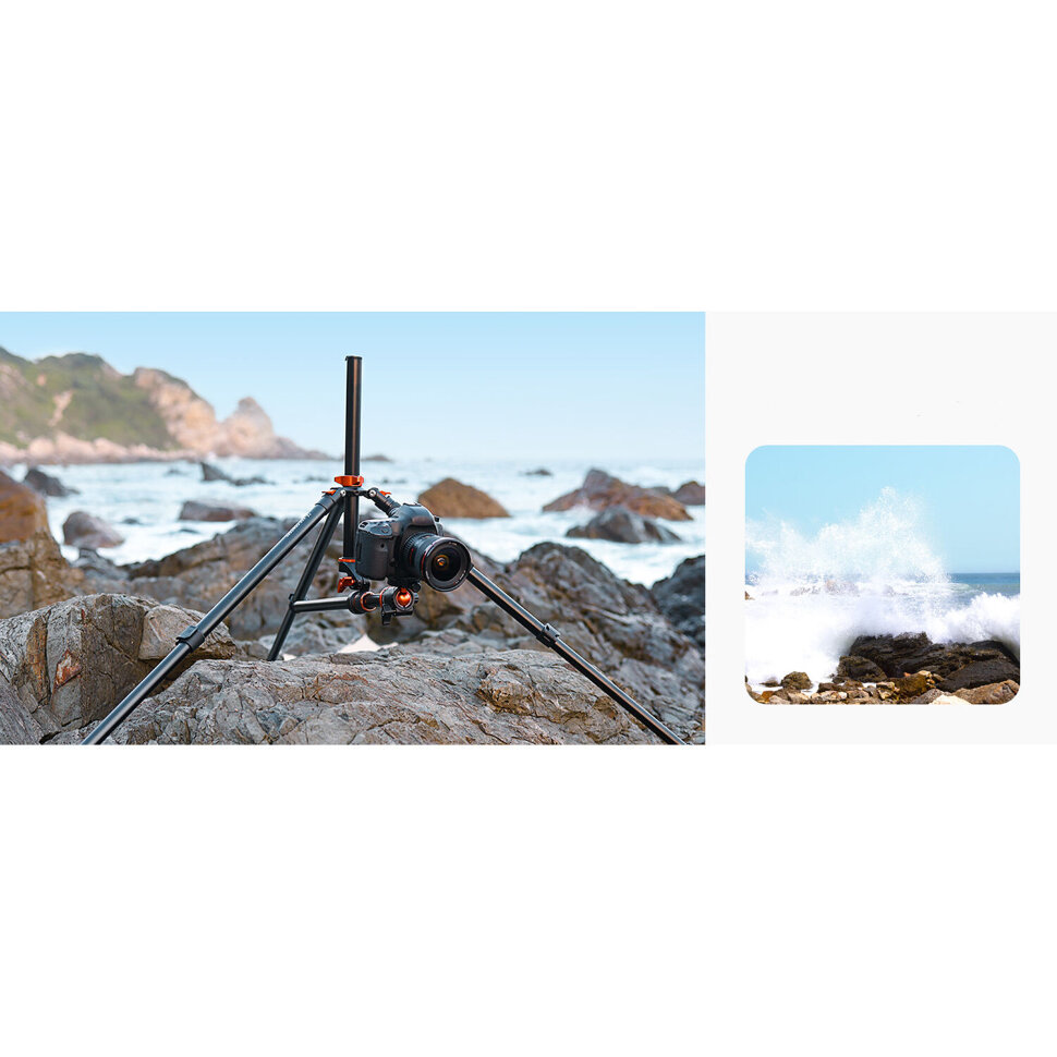 Штатив K&F Concept T254A7 с головой BH-28L Штатив K&F Concept T254A7 с головой BH-28L