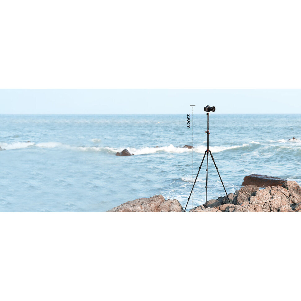 Штатив K&F Concept T254A7 с головой BH-28L Штатив K&F Concept T254A7 с головой BH-28L