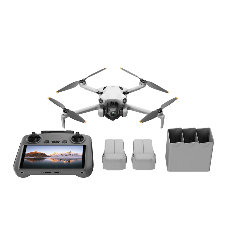 Квадрокоптер DJI Mini 4 Pro Fly More Combo Plus (DJI RC 2)
