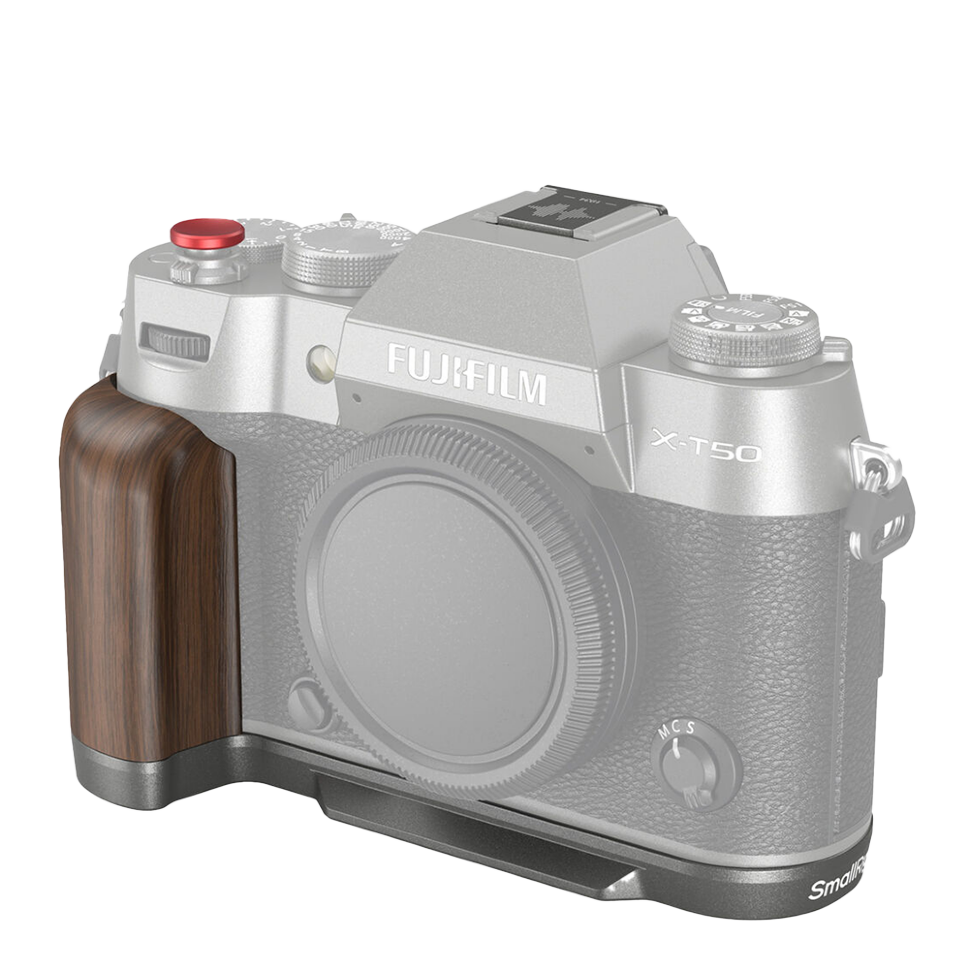 Площадка с рукояткой SmallRig Wooden для Fujifilm X-T50 Тёмное серебро Площадка с рукояткой SmallRig Wooden для Fujifilm X-T50 Тёмное серебро