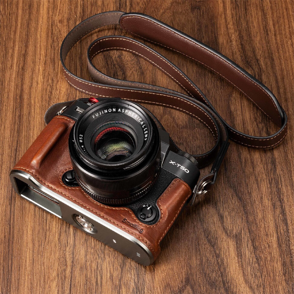 Чехол SmallRig Leather Half Case Kit для Fujifilm X-T50 Коричневый Чехол SmallRig Leather Half Case Kit для Fujifilm X-T50 Коричневый