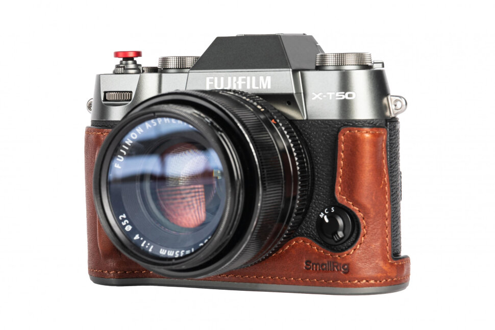 Чехол SmallRig Leather Half Case Kit для Fujifilm X-T50 Коричневый Чехол SmallRig Leather Half Case Kit для Fujifilm X-T50 Коричневый