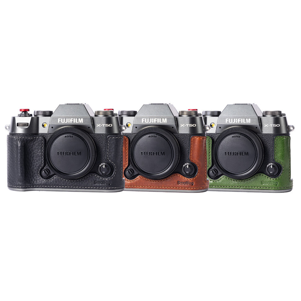 Чехол SmallRig Leather Half Case Kit для Fujifilm X-T50 Коричневый Чехол SmallRig Leather Half Case Kit для Fujifilm X-T50 Коричневый