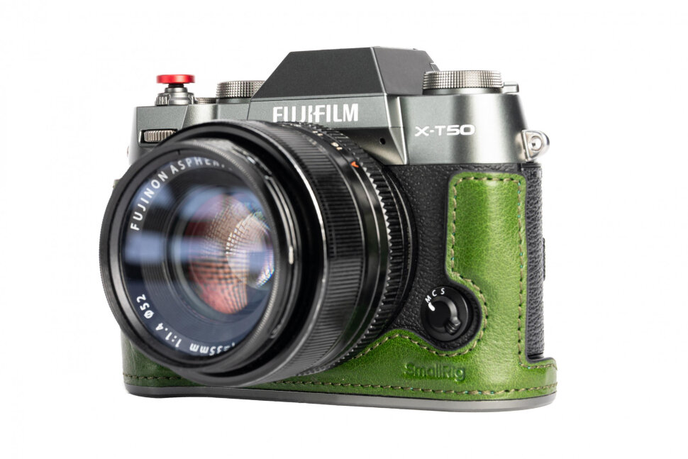 Чехол SmallRig Leather Half Case Kit для Fujifilm X-T50 Зелёный Чехол SmallRig Leather Half Case Kit для Fujifilm X-T50 Зелёный