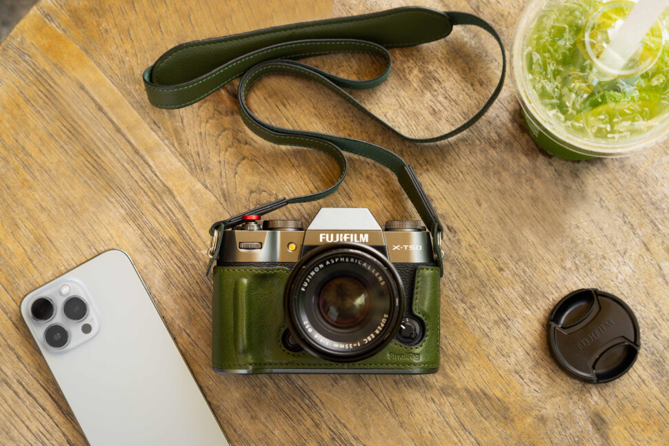 Чехол SmallRig Leather Half Case Kit для Fujifilm X-T50 Зелёный Чехол SmallRig Leather Half Case Kit для Fujifilm X-T50 Зелёный