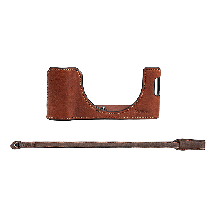 Чехол SmallRig Leather Half Case Kit для Fujifilm X100VI Коричневый Чехол SmallRig Leather Half Case Kit для Fujifilm X100VI Коричневый