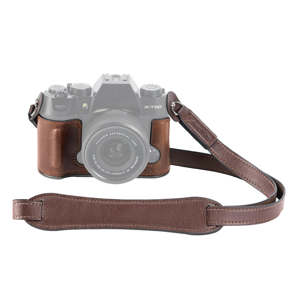 Чехол SmallRig Leather Half Case Kit для Fujifilm X-T50 Коричневый Чехол SmallRig Leather Half Case Kit для Fujifilm X-T50 Коричневый