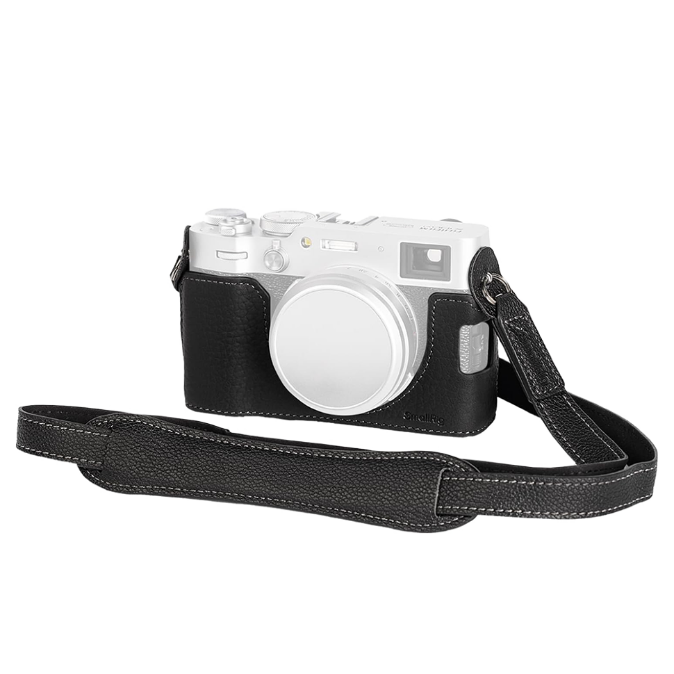Чехол SmallRig Leather Half Case Kit для Fujifilm X100VI Чёрный Чехол SmallRig Leather Half Case Kit для Fujifilm X100VI Чёрный