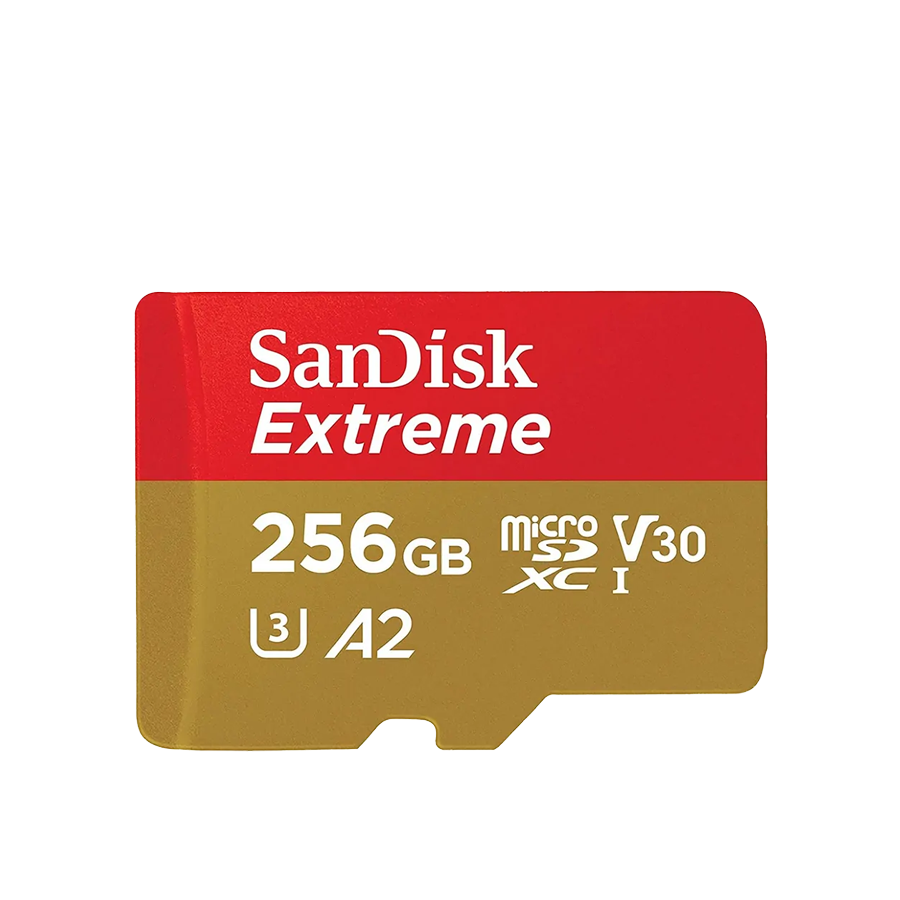 Карта памяти SanDisk Extreme microSDXC 256 ГБ Class 10 V30 A2 U3