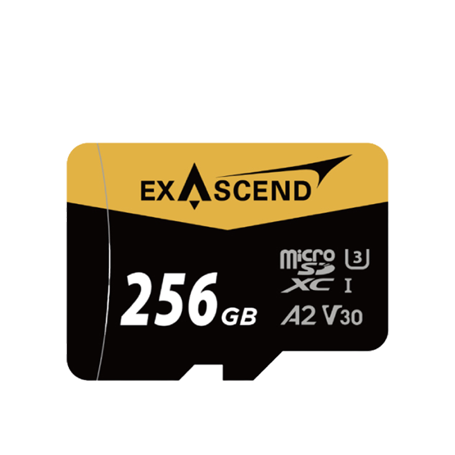 Карта памяти Exascend Catalyst UHS-I microSD V30 256GB + адаптер SD