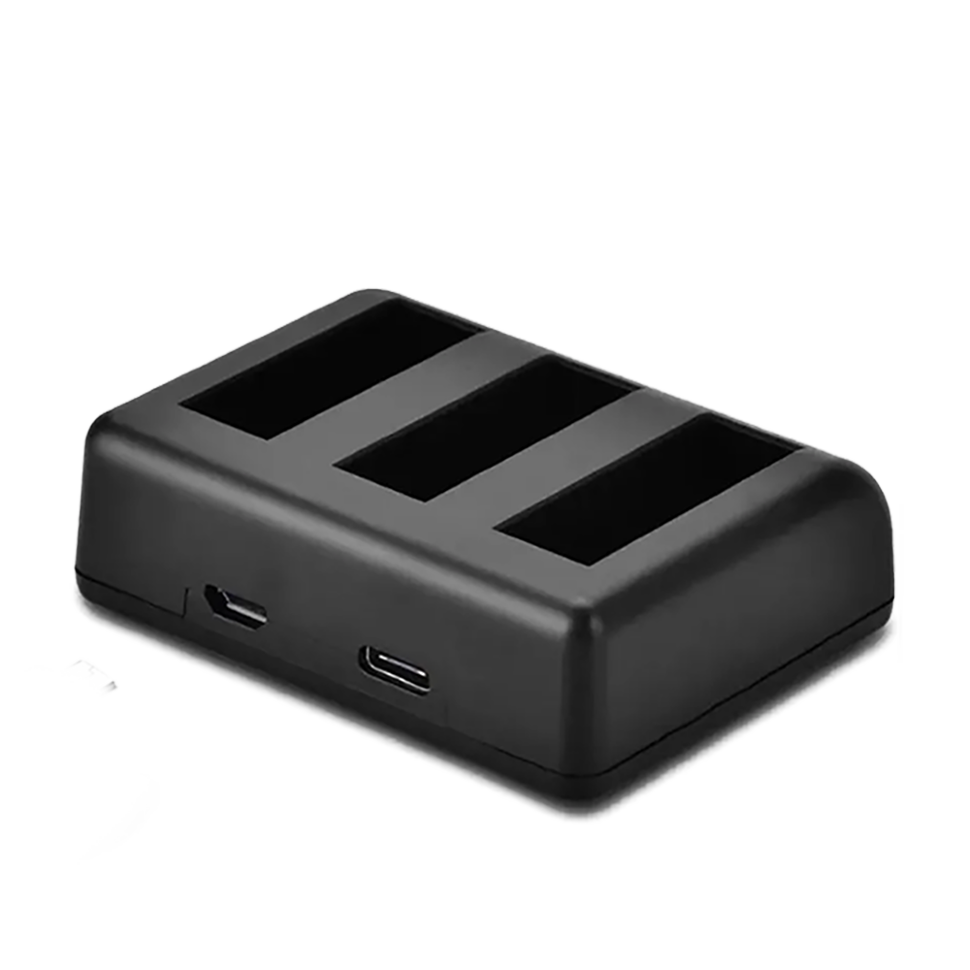 Зарядное устройство KingMa Triple Charger для аккумуляторов DJI Osmo Action 3/4 Зарядное устройство KingMa Triple Charger для аккумуляторов DJI Osmo Action 3/4