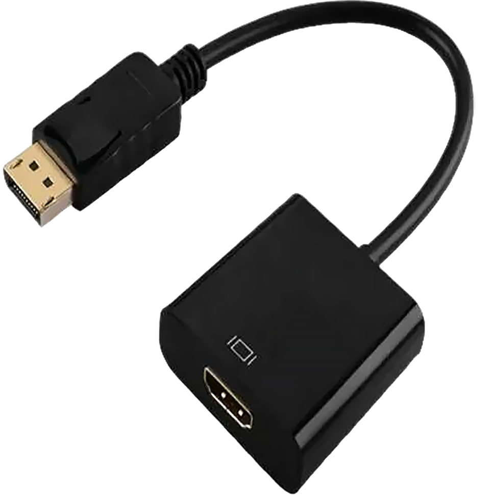 Адаптер Digitalfoto H04 DisplayPort - HDMI кабелем 20см (M - F) Адаптер Digitalfoto H04 DisplayPort - HDMI кабелем 20см (M - F)