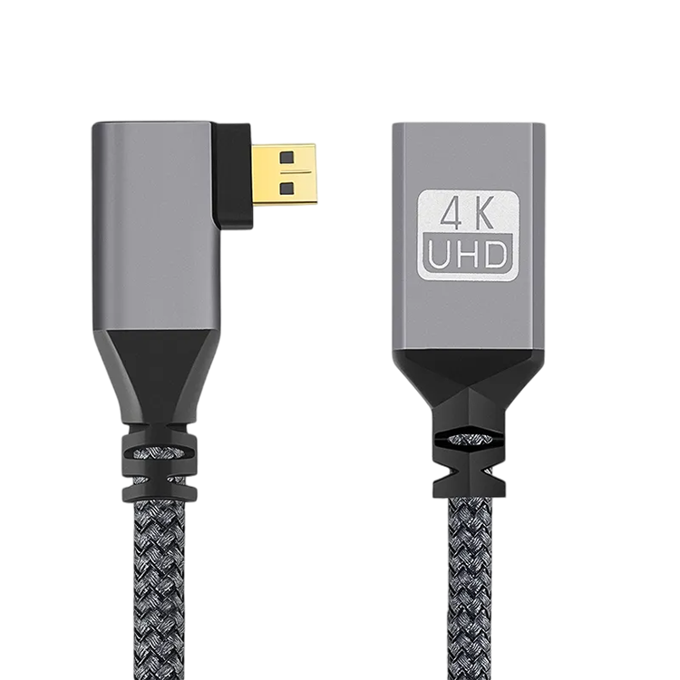 Кабель угловой правый Digitalfoto Micro HDMI - HDMI Extension 20см Кабель угловой правый Digitalfoto Micro HDMI - HDMI Extension 20см