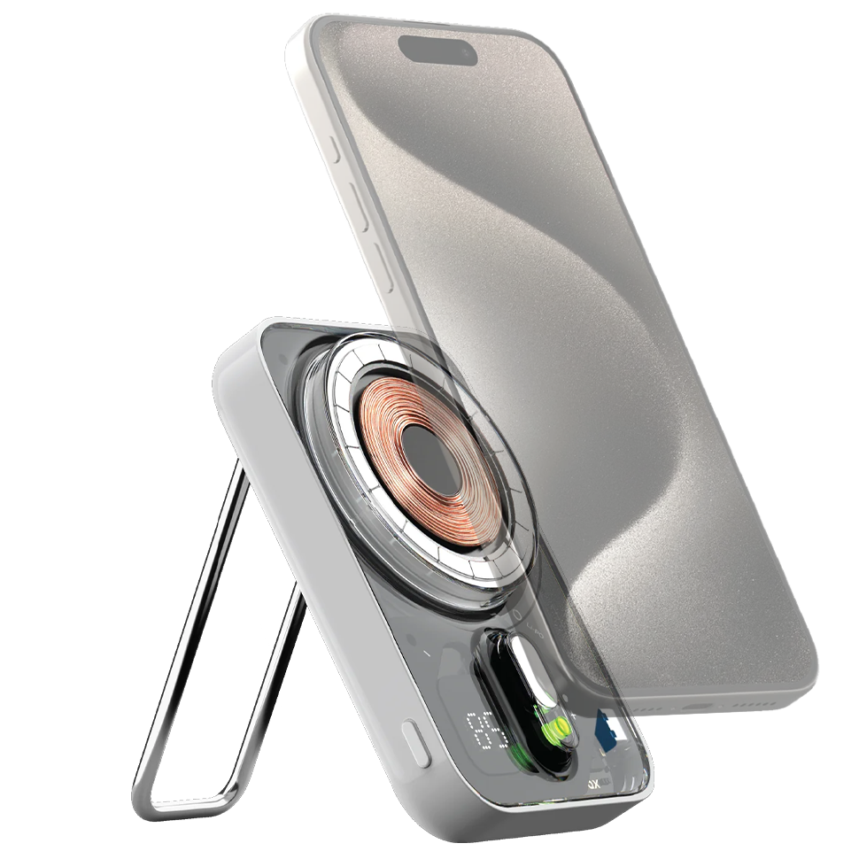 Внешний аккумулятор с беспроводной зарядкой Momax 1-Power Flow MagSafe 10000mAh Внешний аккумулятор с беспроводной зарядкой Momax 1-Power Flow MagSafe 10000mAh