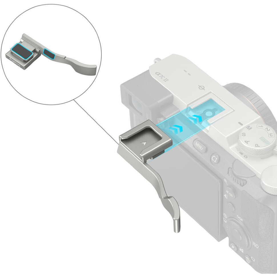 Упор для большого пальца SmallRig 4818 Thumb Grip для Sony A7CII/A7CR/A7C Серебро Упор для большого пальца SmallRig 4818 Thumb Grip для Sony A7CII/A7CR/A7C Серебро
