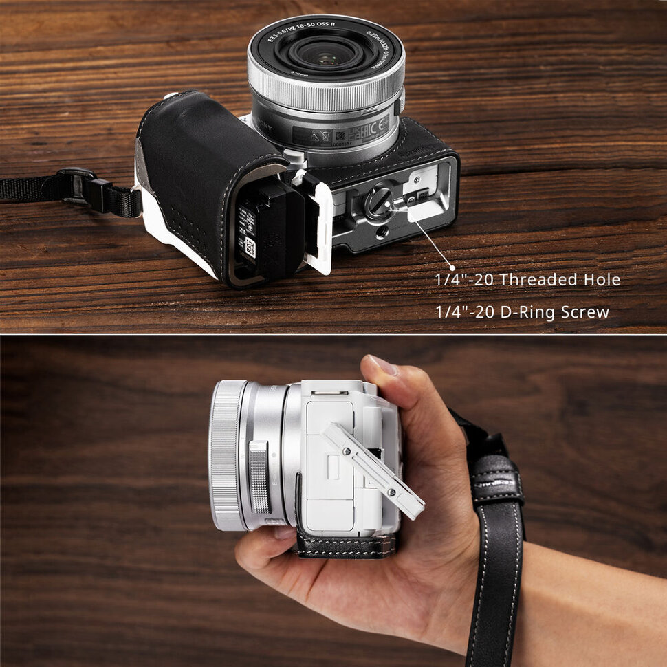 Чехол SmallRig Leather Case Kit для Sony ZV-E10 II Черный Чехол SmallRig Leather Case Kit для Sony ZV-E10 II Черный