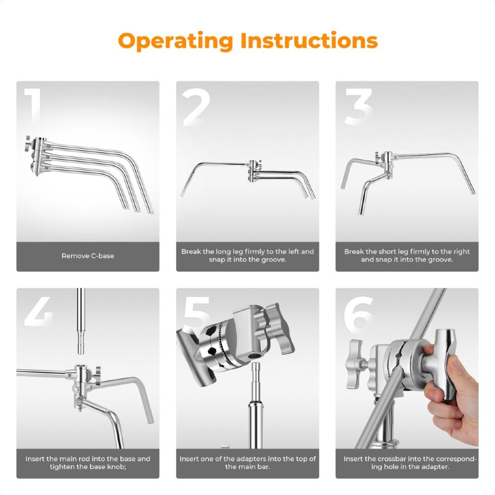 Стойка - журавль K&F Concept KF34.037 C-stand Стойка - журавль K&F Concept KF34.037 C-stand