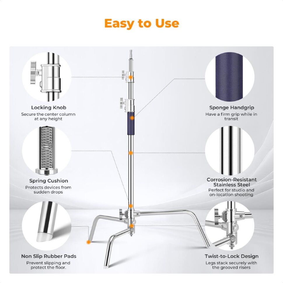 Стойка - журавль K&F Concept KF34.037 C-stand Стойка - журавль K&F Concept KF34.037 C-stand