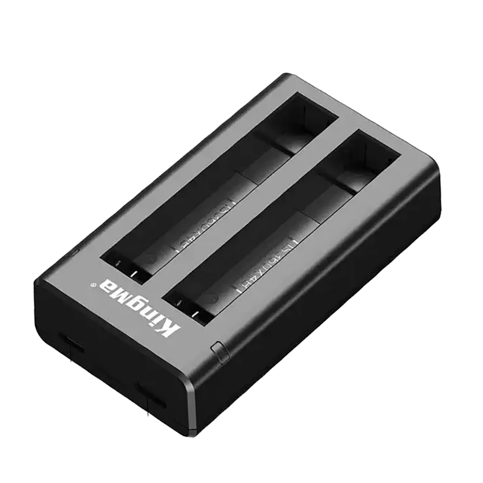 Зарядное устройство двойное KingMa BM066 для аккумуляторов Insta360 X4 Зарядное устройство двойное KingMa BM066 для аккумуляторов Insta360 X4