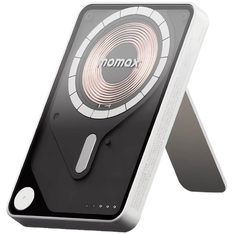 Внешний аккумулятор с беспроводной зарядкой Momax 1-Power X Pro 10000mAh Type-C Белый Внешний аккумулятор с беспроводной зарядкой Momax 1-Power X Pro 10000mAh Type-C Белый