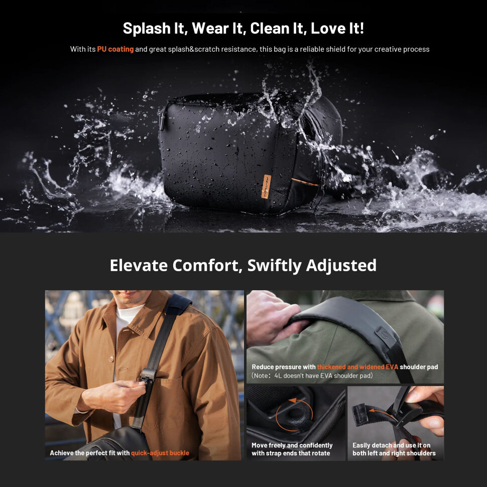 Сумка PGYTECH OneGo Solo V2 6L Зелёная Сумка PGYTECH OneGo Solo V2 6L Зелёная