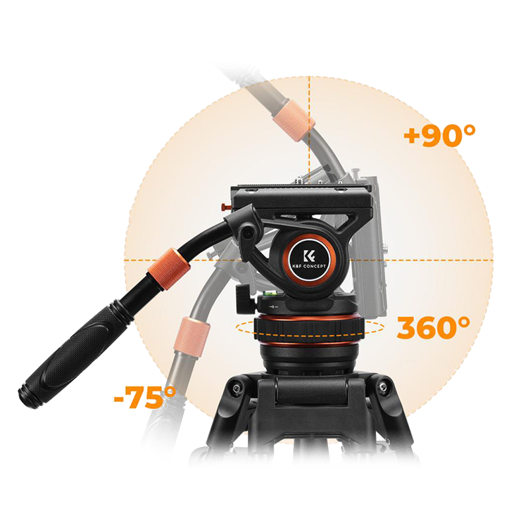 Штатив K&F Concept VA3 с головой BV10 Штатив K&F Concept VA3 с головой BV10