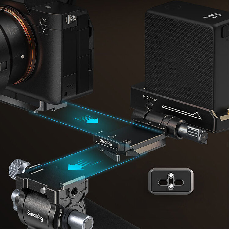 Держатель SmallRig 4695 Mount Plate Kit для внешнего аккумулятора Держатель SmallRig 4695 Mount Plate Kit для внешнего аккумулятора