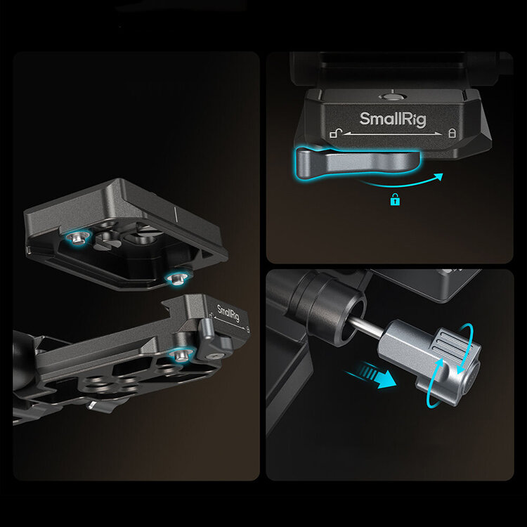 Держатель SmallRig 4695 Mount Plate Kit для внешнего аккумулятора Держатель SmallRig 4695 Mount Plate Kit для внешнего аккумулятора