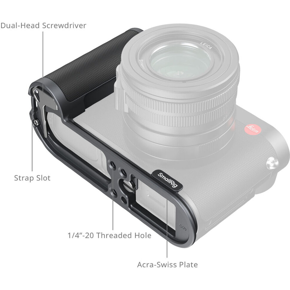 Площадка с рукояткой SmallRig 4568 для Leica Q3 Площадка с рукояткой SmallRig 4568 для Leica Q3
