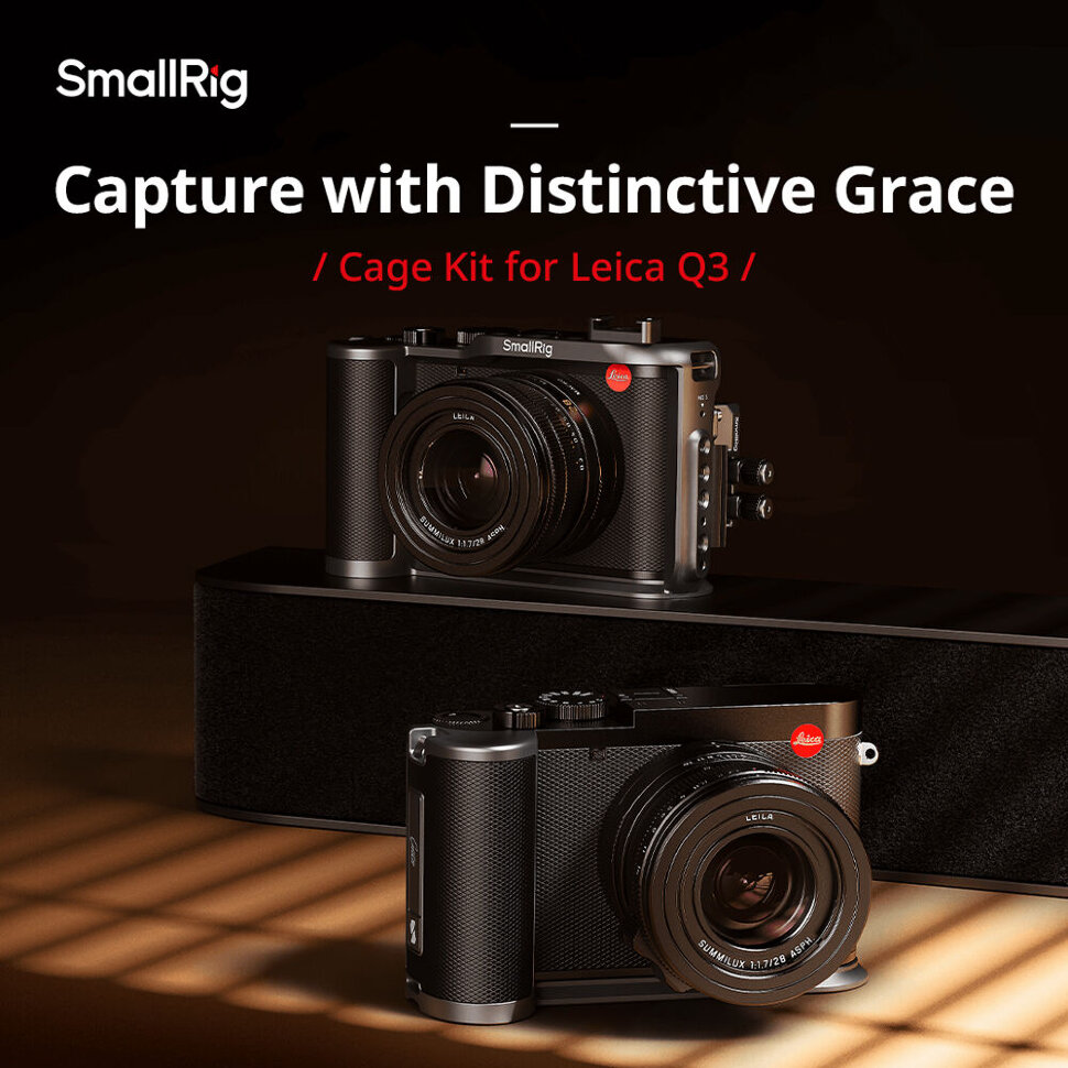 Площадка с рукояткой SmallRig 4568 для Leica Q3 Площадка с рукояткой SmallRig 4568 для Leica Q3