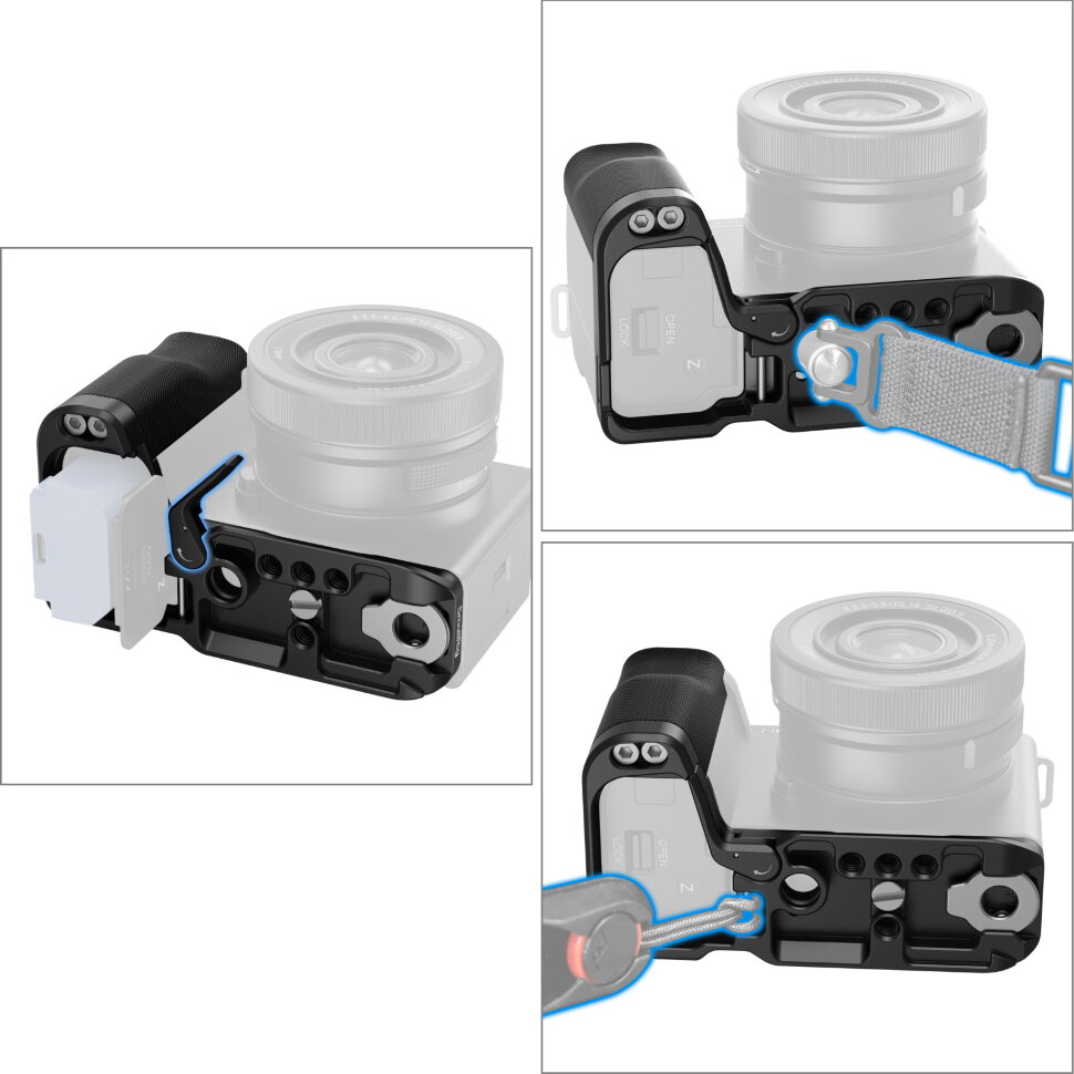 Площадка с рукояткой SmallRig 4778 для Sony ZV-E10 II Silicone Площадка с рукояткой SmallRig 4778 для Sony ZV-E10 II Silicone