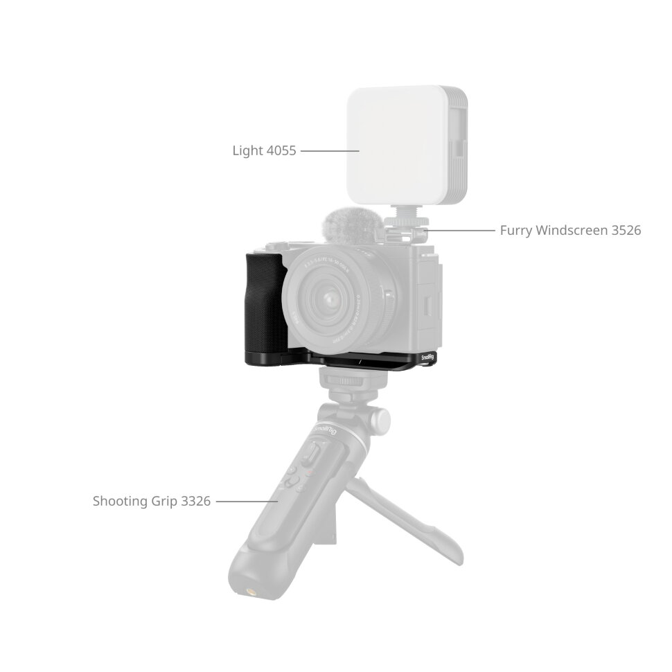 Площадка с рукояткой SmallRig 4778 для Sony ZV-E10 II Silicone Площадка с рукояткой SmallRig 4778 для Sony ZV-E10 II Silicone