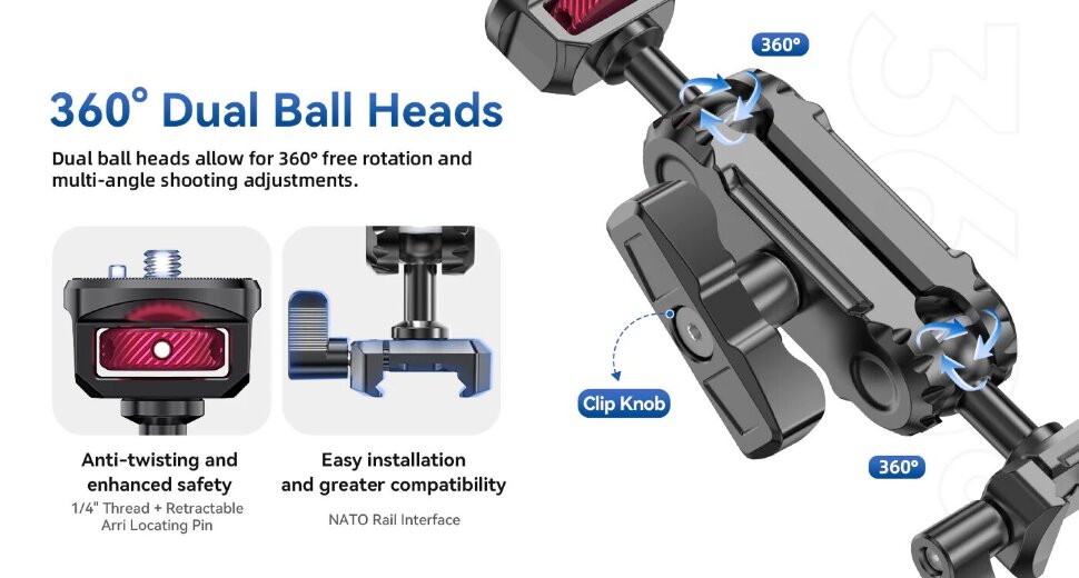 Зажим Ulanzi CU03 Super Clamp Зажим Ulanzi CU03 Super Clamp