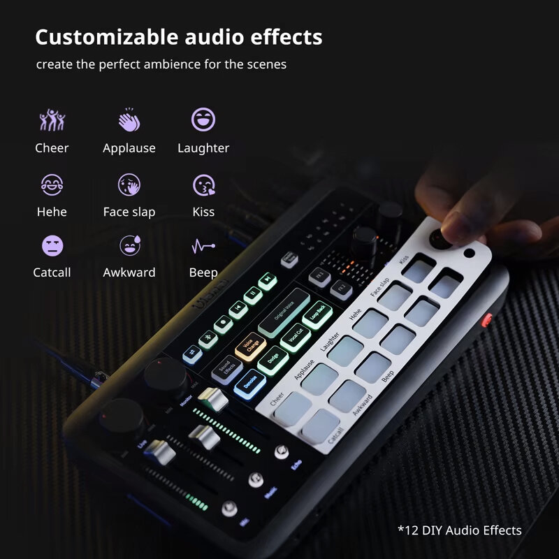 Внешняя звуковая карта Ulanzi AX01 Live Streaming Sound Card Внешняя звуковая карта Ulanzi AX01 Live Streaming Sound Card