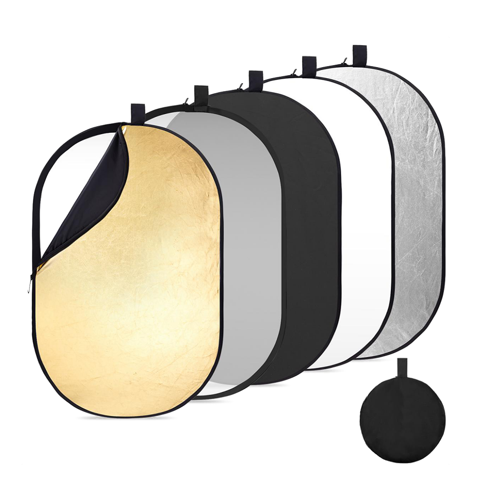 Комплект отражателей K&F Concept 5-in-1 Oval Foldable Reflector 60x90см