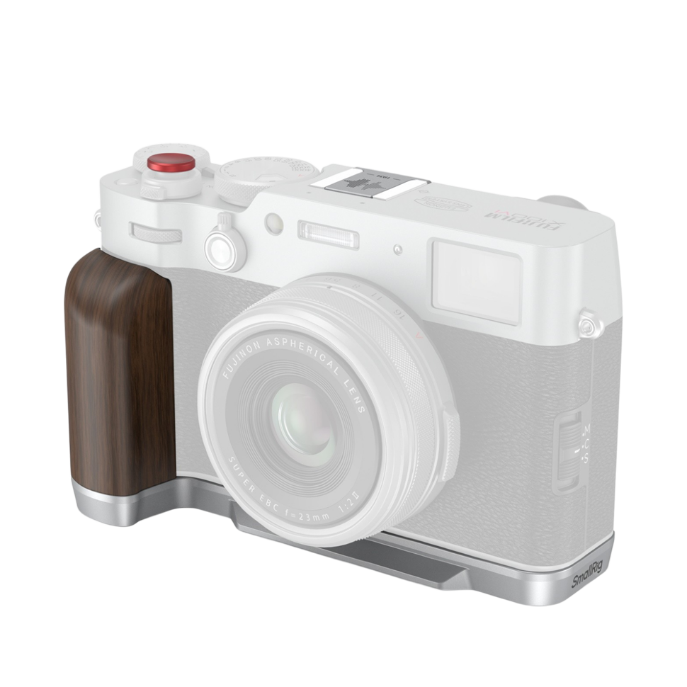 Площадка с рукояткой SmallRig Wooden для Fujifilm X100VI / X100V Серебро Площадка с рукояткой SmallRig Wooden для Fujifilm X100VI / X100V Серебро