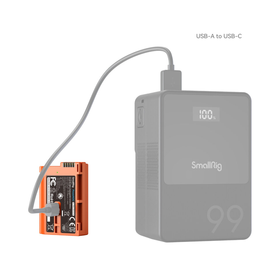 Аккумулятор SmallRig 4966 EN-EL15c Type-C Оранжевый Аккумулятор SmallRig 4966 EN-EL15c Type-C Оранжевый