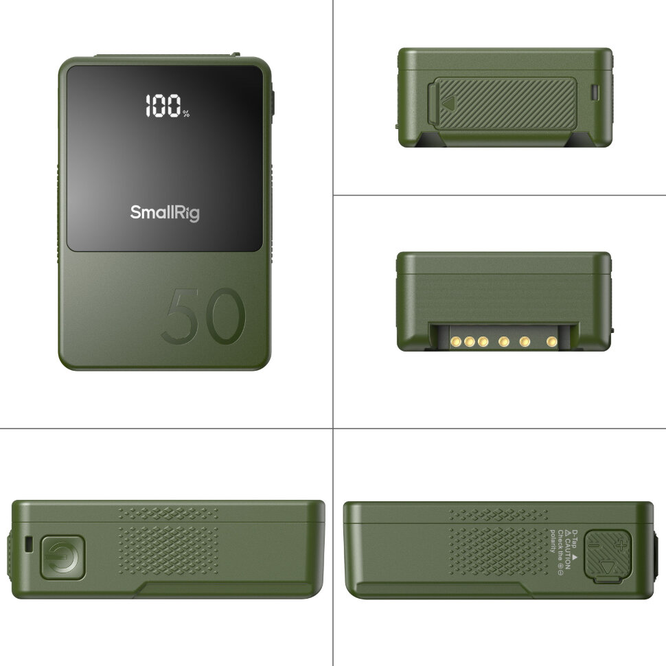 Аккумулятор SmallRig VB50 mini V-Mount Зеленый Аккумулятор SmallRig VB50 mini V-Mount Зеленый