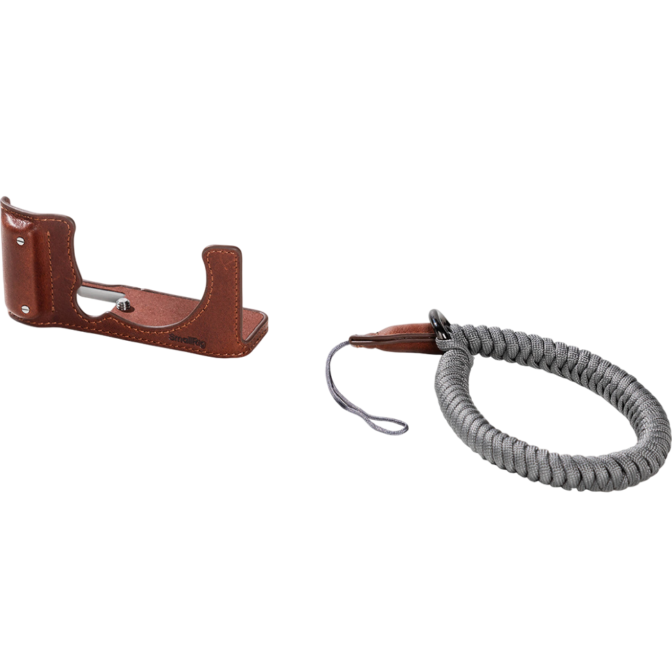 Чехол SmallRig Camera Leather Half Kit для Fujifilm X-M5 Коричневый Чехол SmallRig Camera Leather Half Kit для Fujifilm X-M5 Коричневый