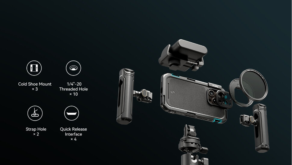 Клетка SmallRig 5008 Basic Edition для iPhone 16 Pro Клетка SmallRig 5008 Basic Edition для iPhone 16 Pro