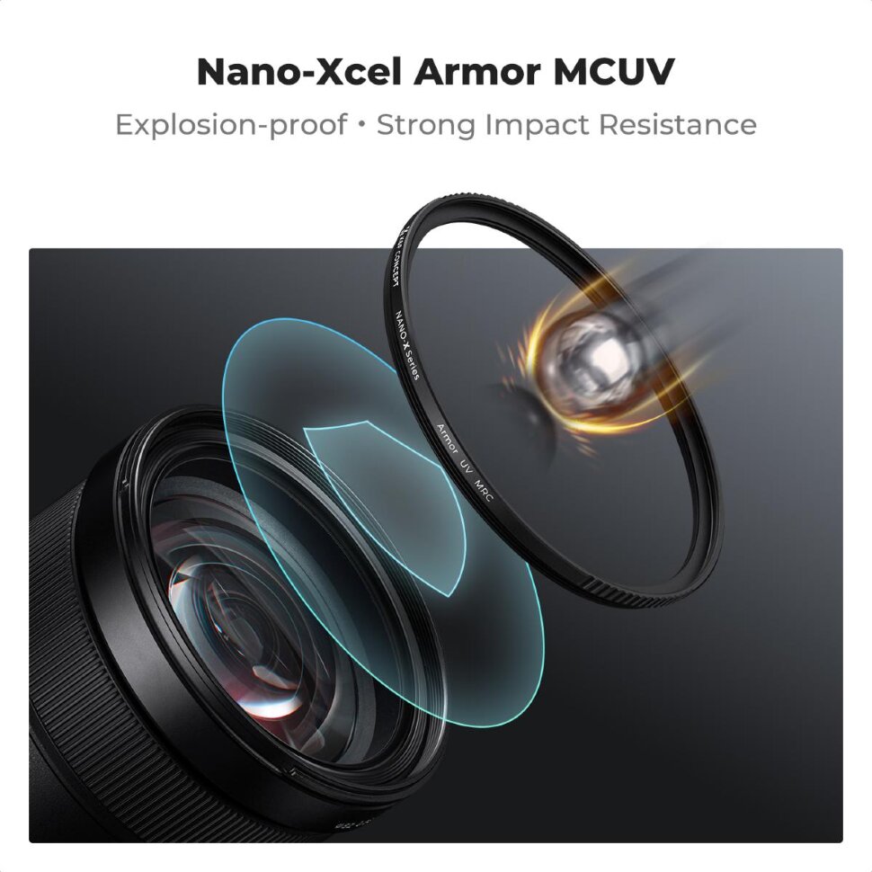 Светофильтр K&F Concept Nano-X Armor MCUV 67мм Светофильтр K&F Concept Nano-X Armor MCUV 67мм