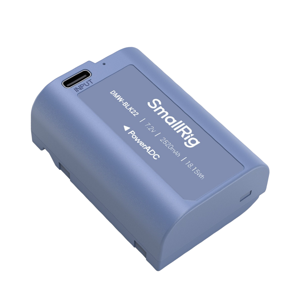 Аккумулятор SmallRig 4906 DMW-BLK22 Type-C Синий