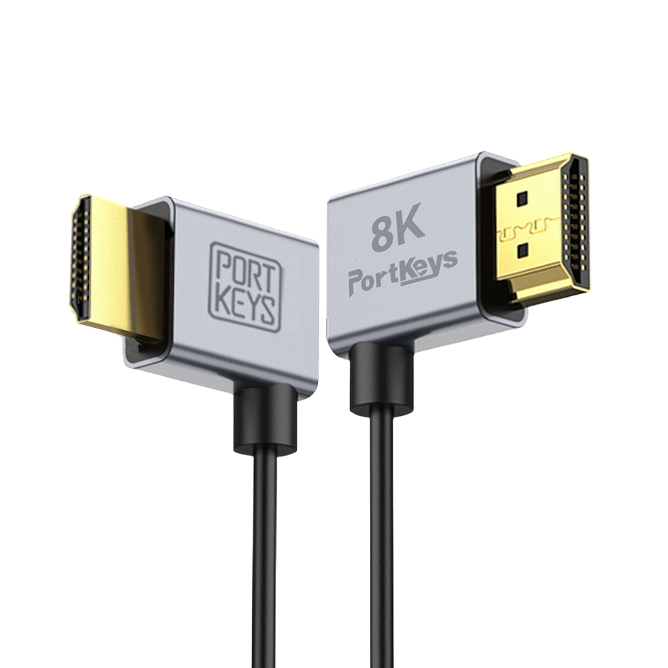 Комплект кабелей Portkeys 2.5mm Ultra-Thin HDMI 8K 0.3м/1м Комплект кабелей Portkeys 2.5mm Ultra-Thin HDMI 8K 0.3м/1м