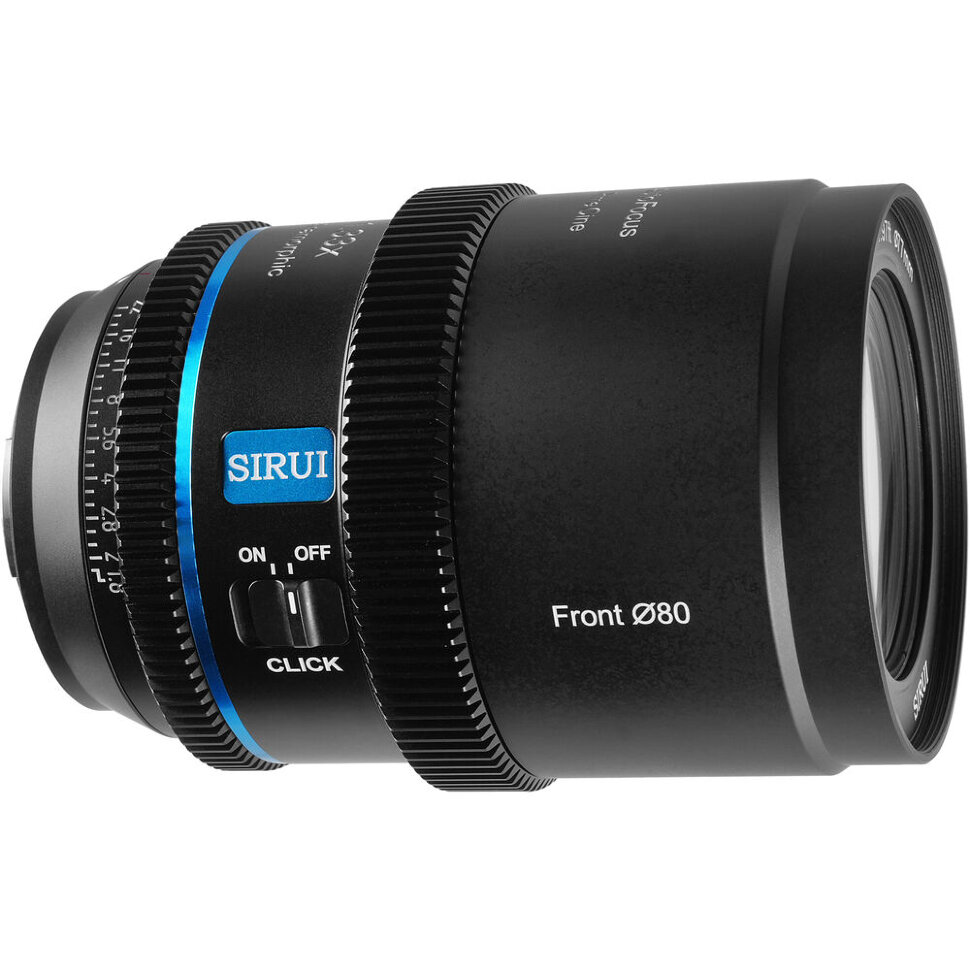 Объектив Sirui 40mm T1.8 1.33x S35 AF Anamorphic E-mount Blue flare Объектив Sirui 40mm T1.8 1.33x S35 AF Anamorphic E-mount Blue flare