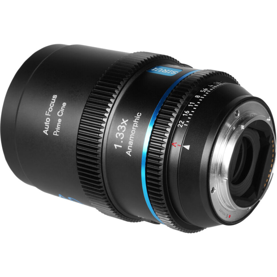 Объектив Sirui 40mm T1.8 1.33x S35 AF Anamorphic E-mount Blue flare Объектив Sirui 40mm T1.8 1.33x S35 AF Anamorphic E-mount Blue flare