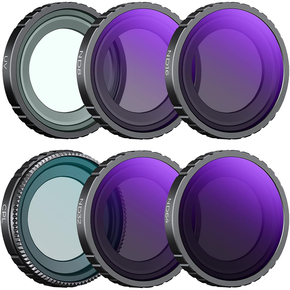 Комплект светофильтров K&F Concept UV+CPL+ND для Insta360 GO 3S (6шт)